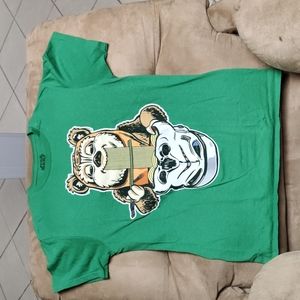 COPY - COPY - Used star wars t-shirt size small. Ewok eating ramen Stormtrooper…